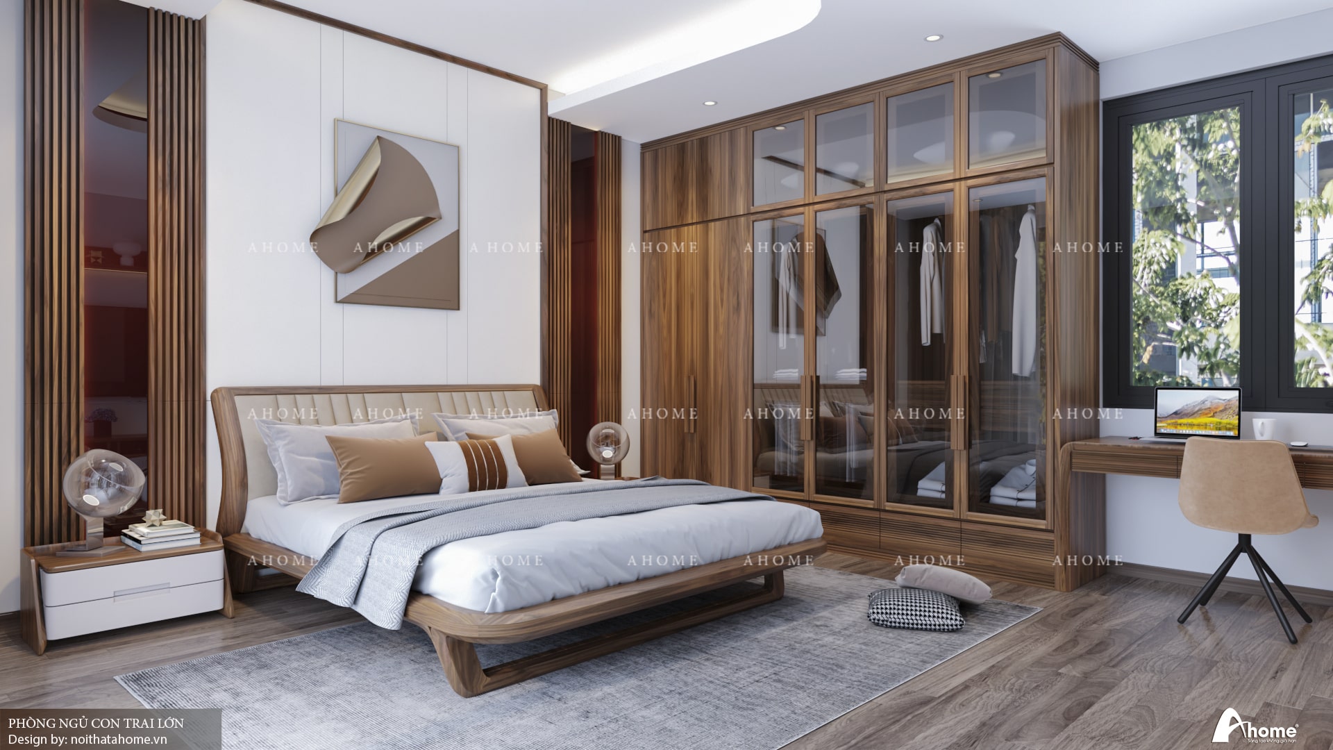 Thiết kế background cá tính dành cho nam