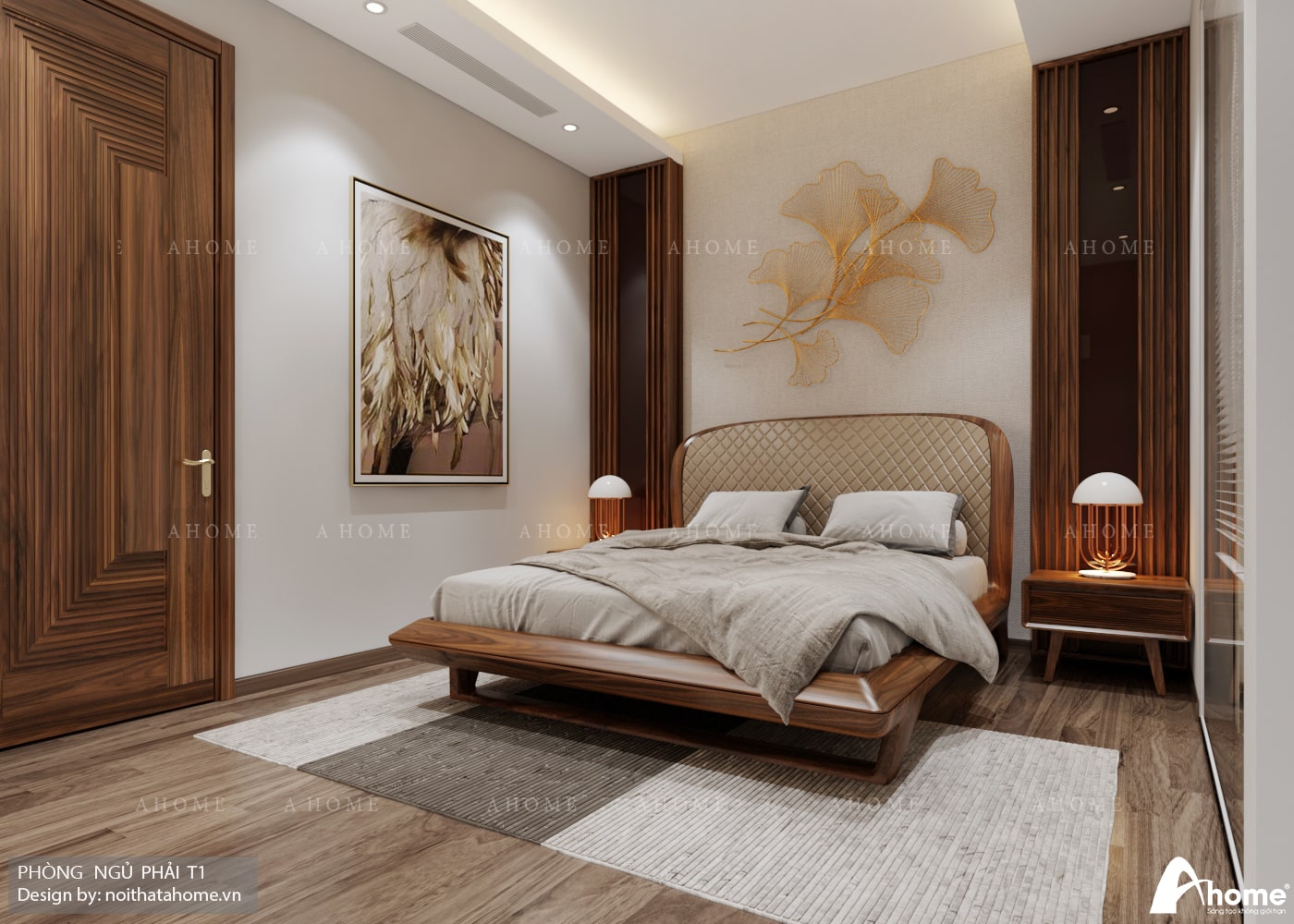 Mẫu background phòng ngủ nhẹ nhàng cho người lớn tuổi