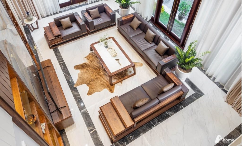 bố trí sofa phòng khách