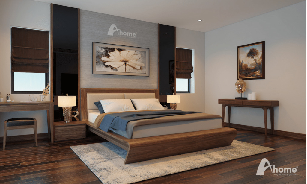 Ahome gợi ý cách bố trí giường trong phòng ngủ