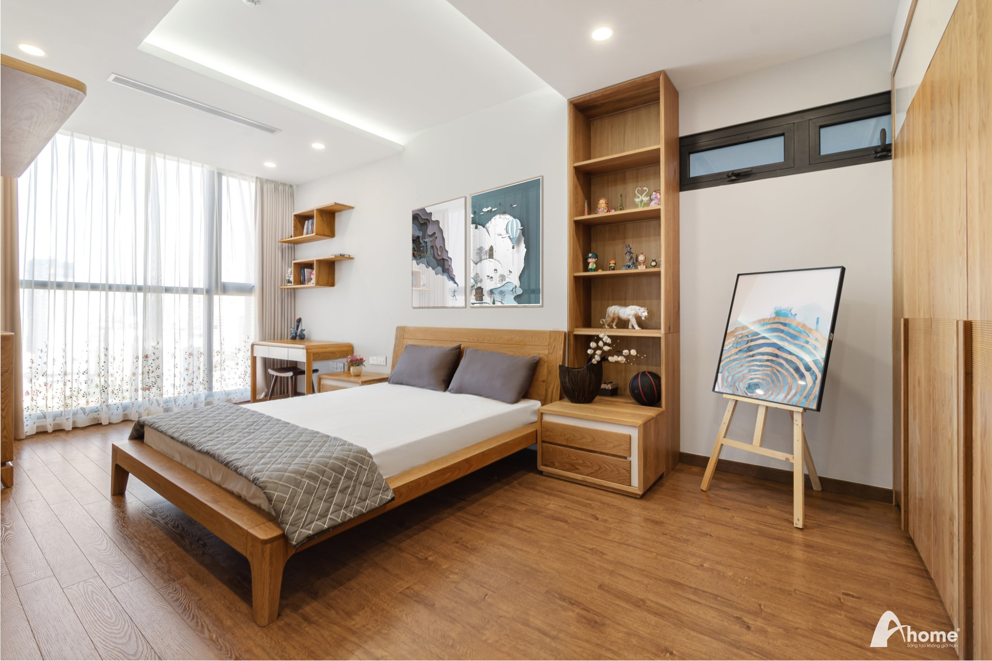 Tone màu nâu gỗ tạo ra cảm giác ổn định và bình an cho những gia chủ mệnh Thổ