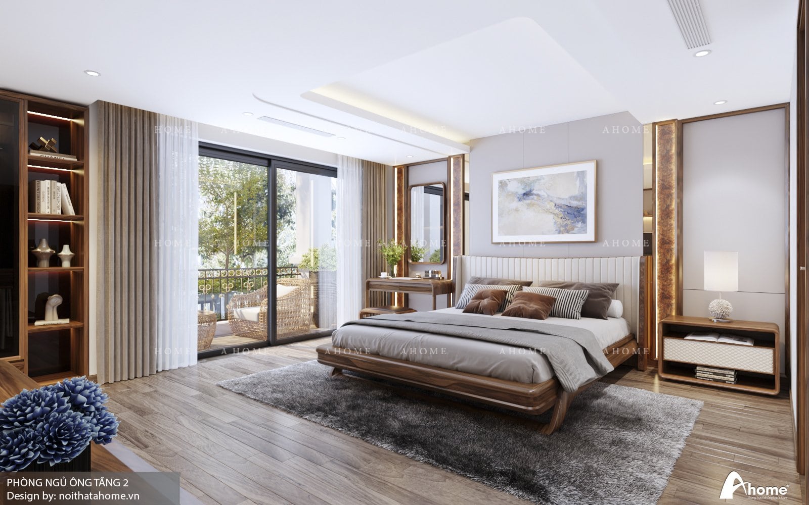 Mẫu cửa sổ 2 cánh nhẹ nhàng cho phòng ngủ