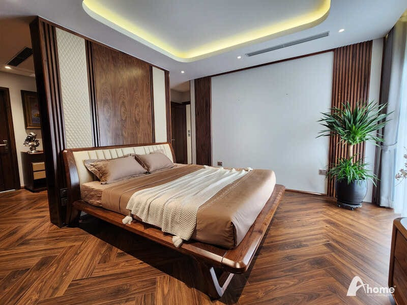 Mẫu đèn ốp trần đơn giản, tiết kiệm không gian