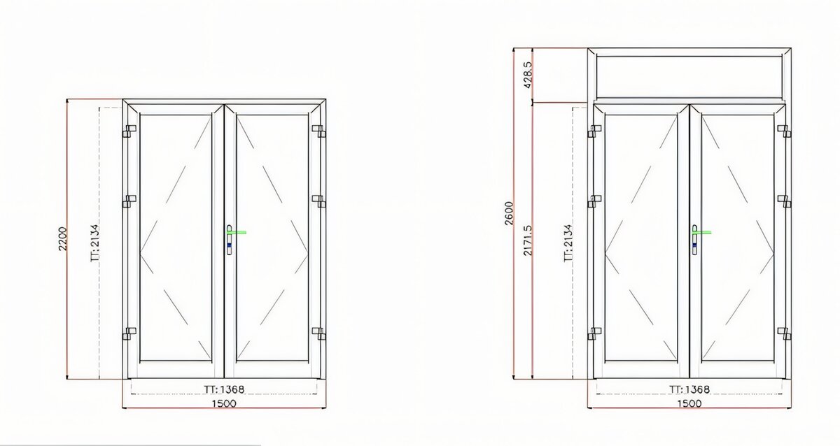 Kích thước cửa sổ phòng bếp