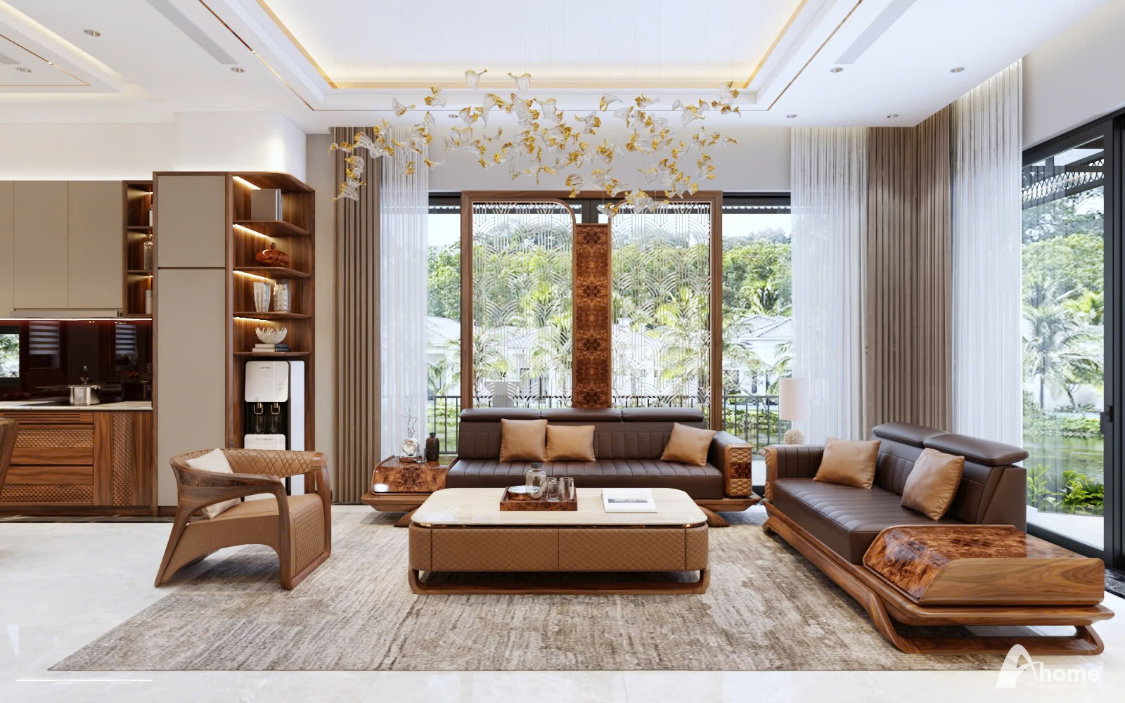 Mẫu ghế sofa chữ L tại Ahome