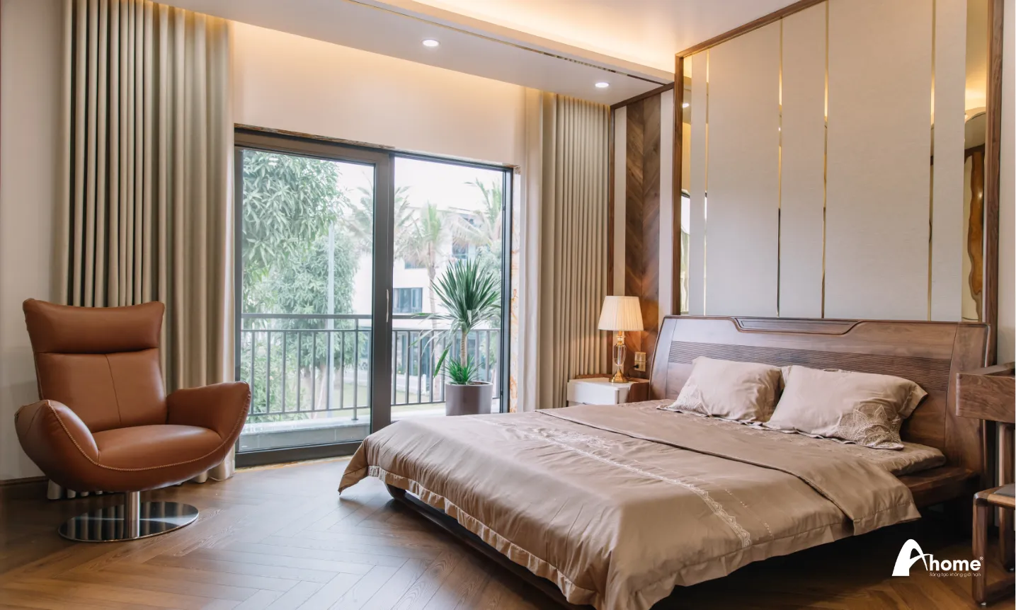 Ghế sofa đơn phòng ngủ thường được đặt ở góc phòng