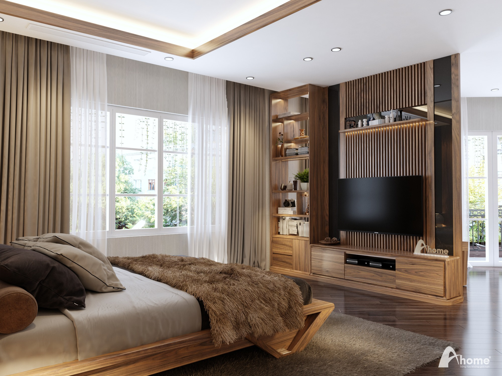 dịch vụ thi công nội thất gỗ óc chó chuyên nghiệp