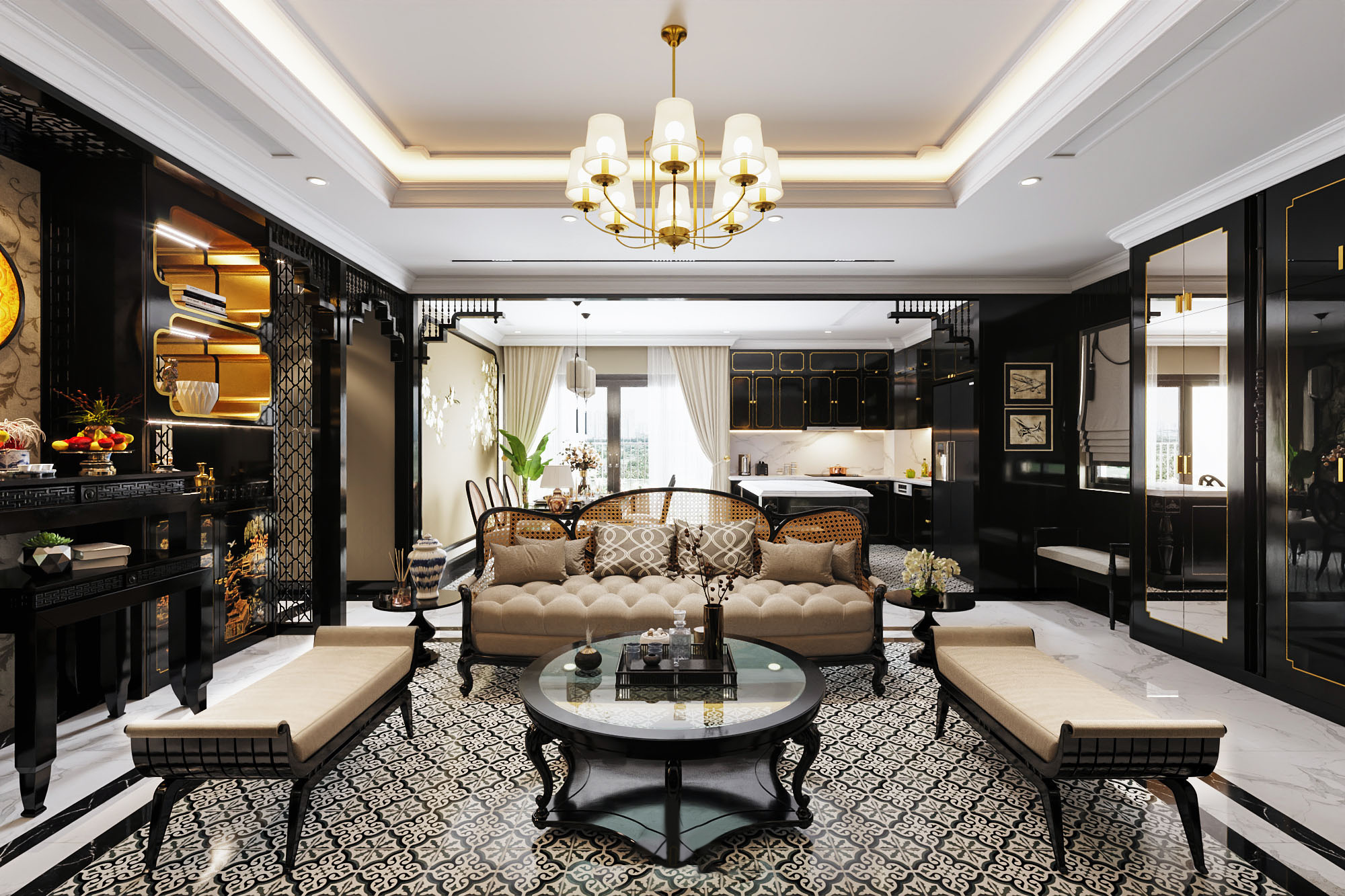 Indochine là phong cách kết hợp giữa nền văn hóa Phương Đông và Phương Tây (Nguồn sưu tầm)