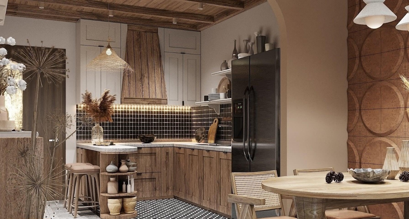 Phong cách Rustic hướng tới việc giữ nguyên các nét đẹp nguyên bản (Ảnh sưu tầm)