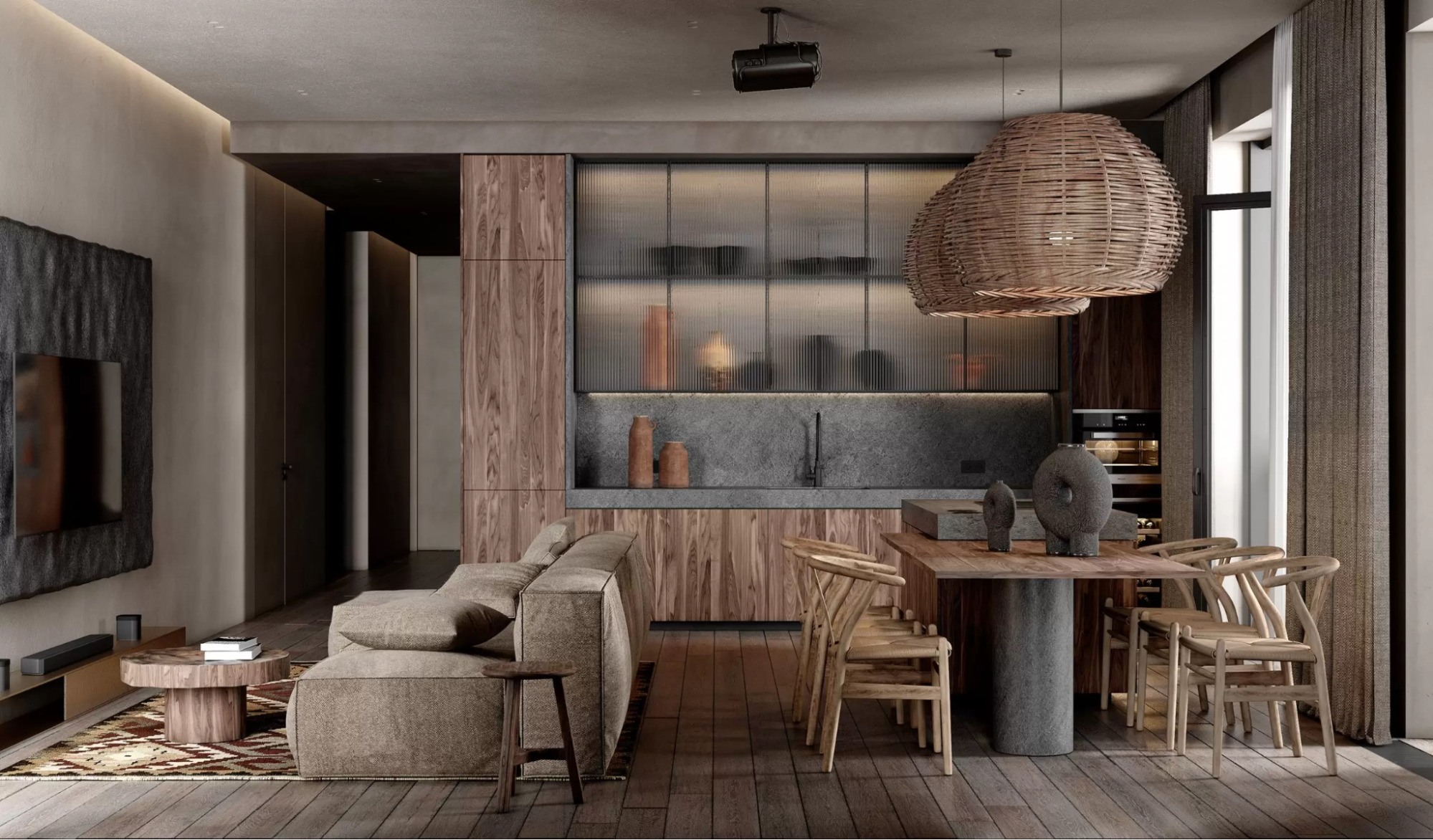 Yếu tố thiên nhiên là đặc trưng của phong cách Wabi Sabi (Nguồn sưu tầm)