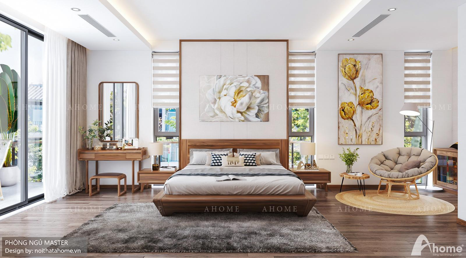 Thêm các vật dụng trang trí để tạo điểm nhấn và tăng tính thẩm mỹ cho phòng ngủ 