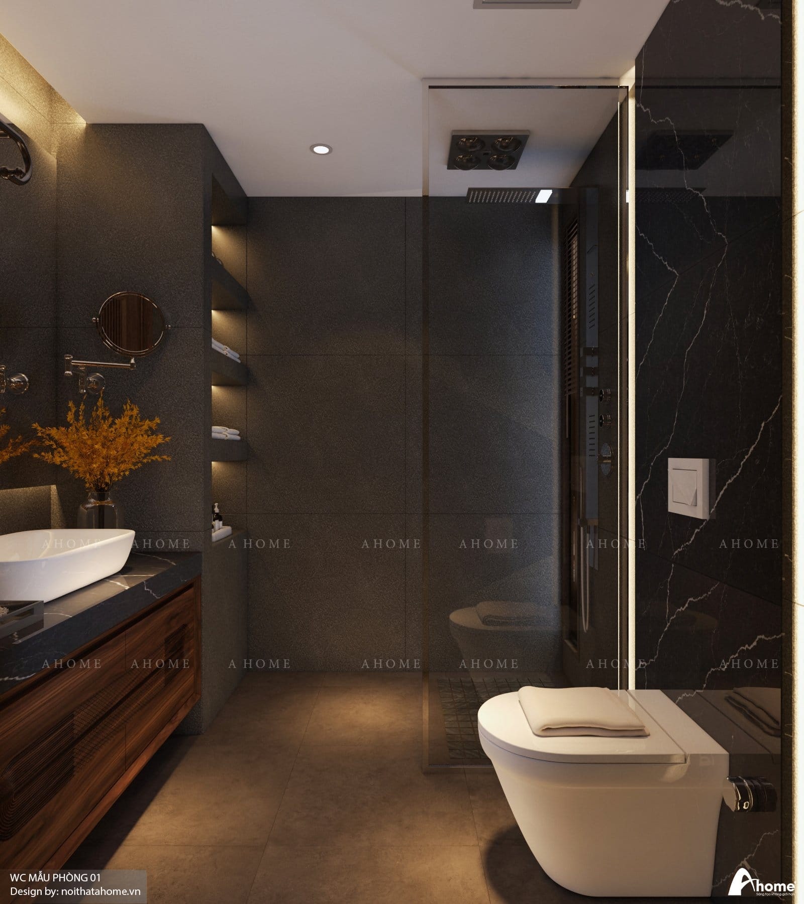 Thiết kế phòng tắm sang trọng và thanh lịch