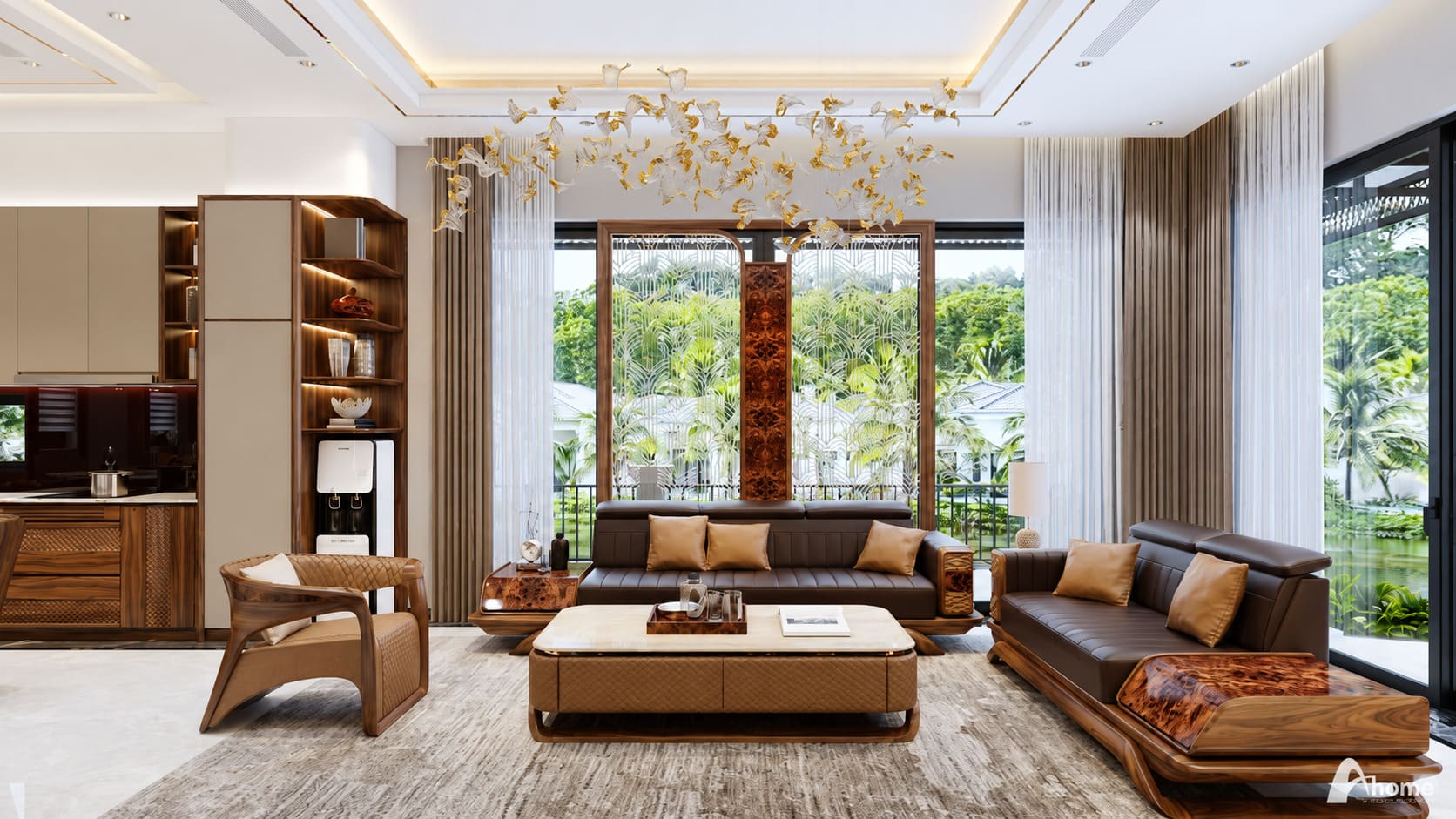 sofa chân thuyền