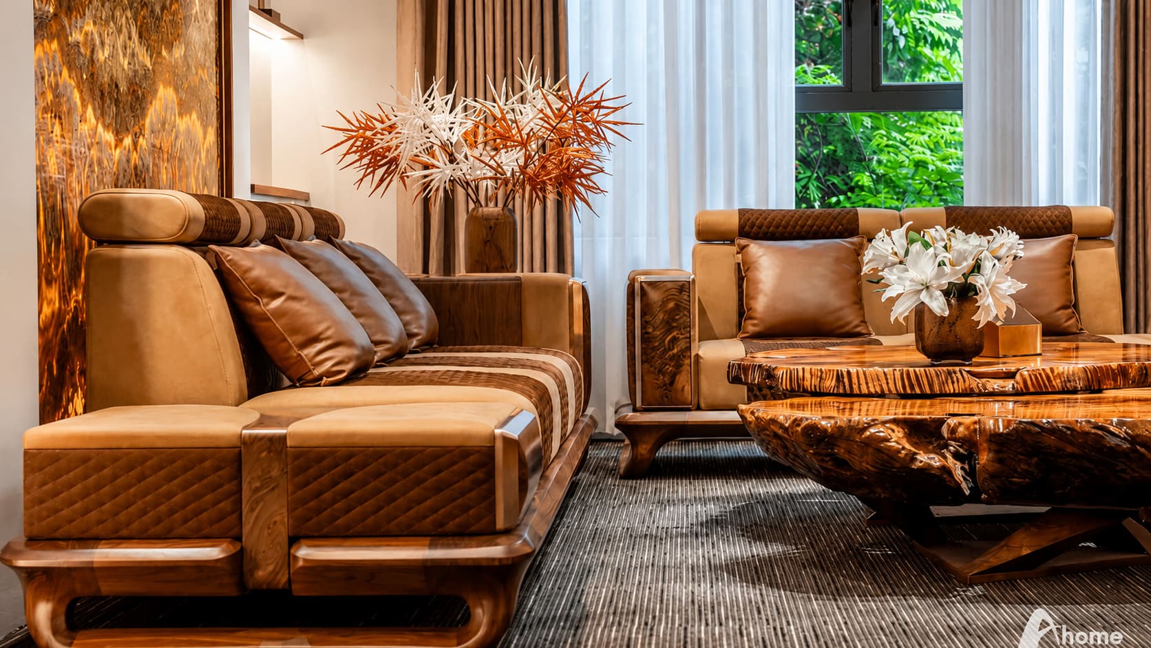 sofa chân thuyền