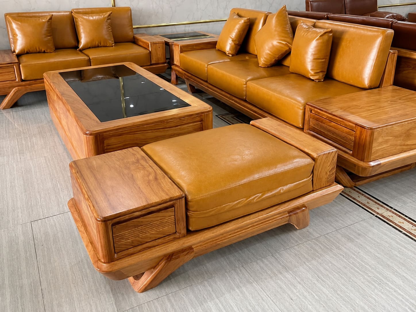 sofa chân thuyền