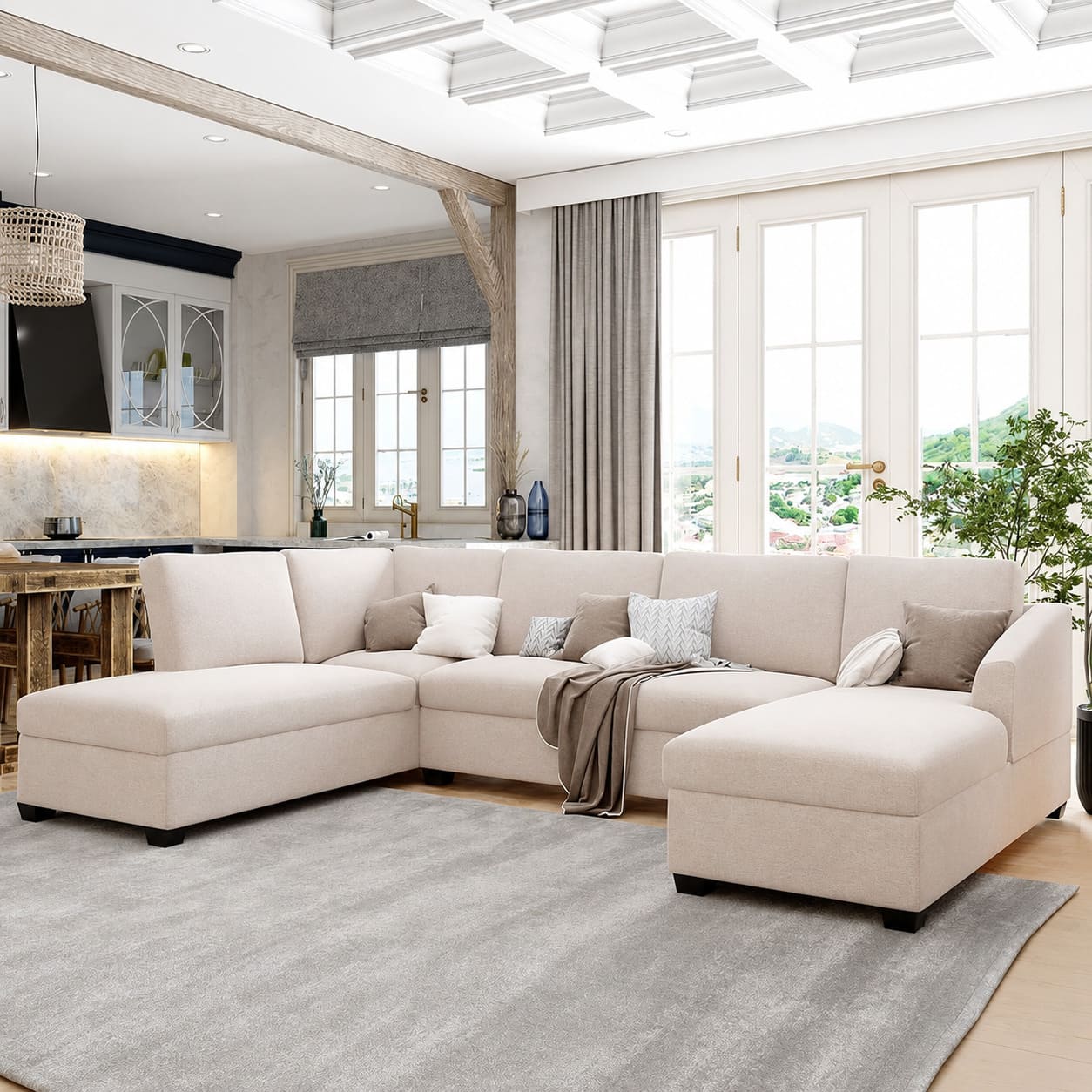 sofa chữ u