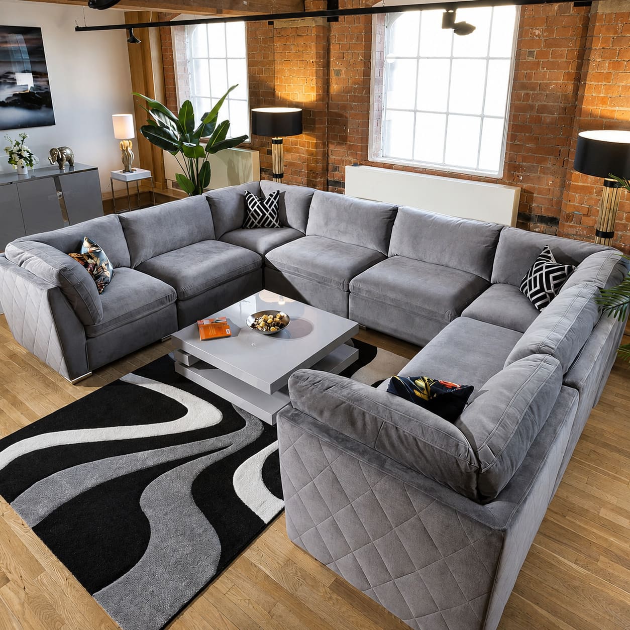 sofa chữ u