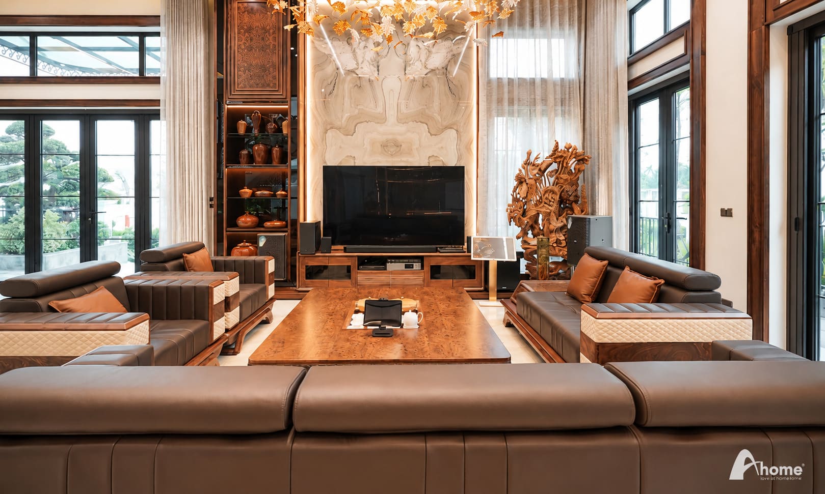 sofa văng gỗ