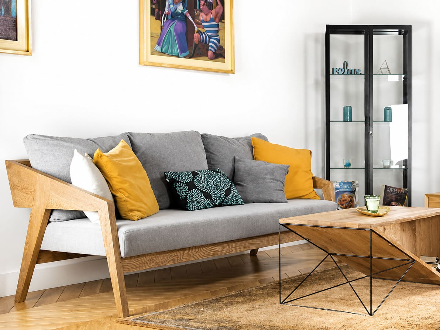 sofa văng gỗ
