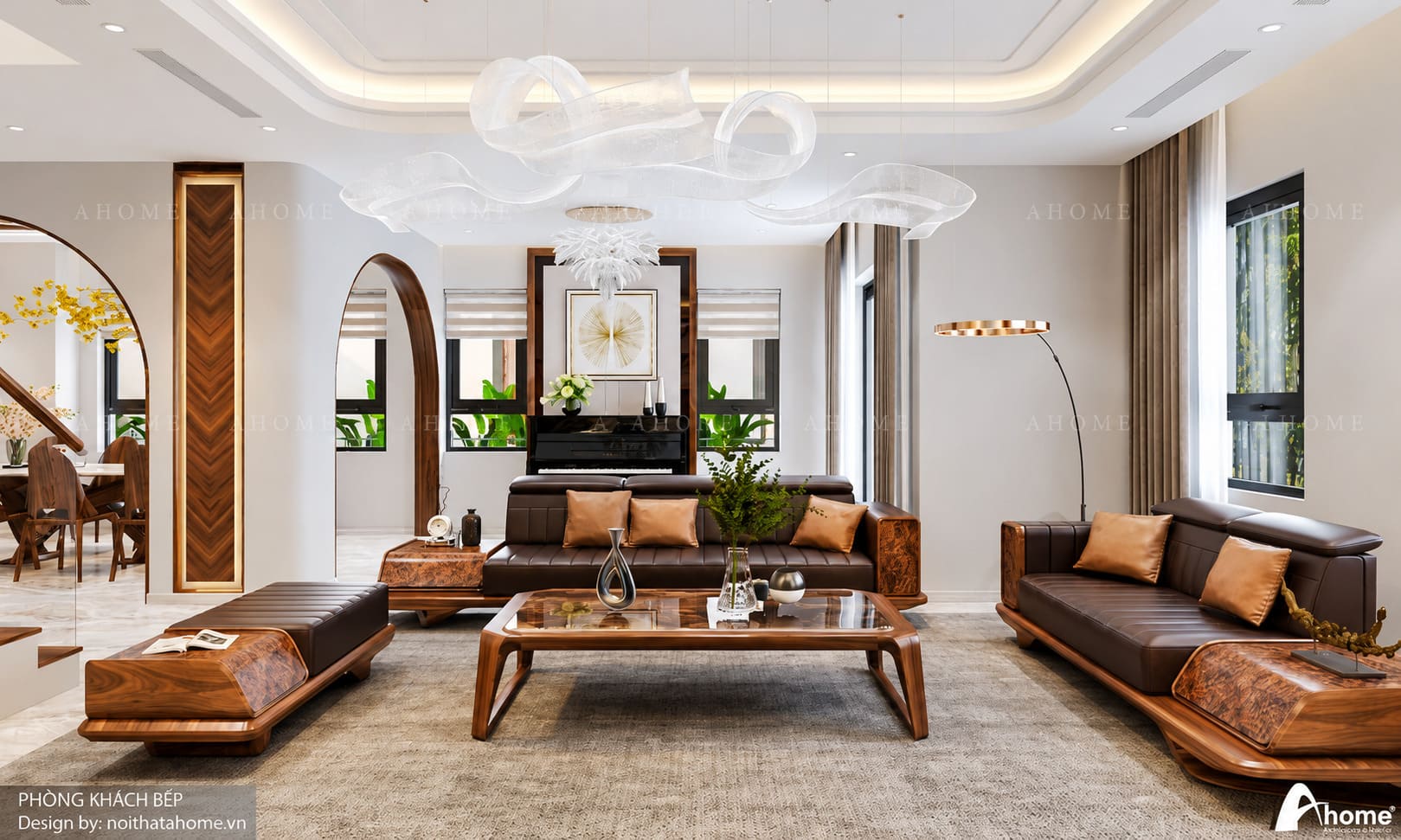 sofa văng gỗ