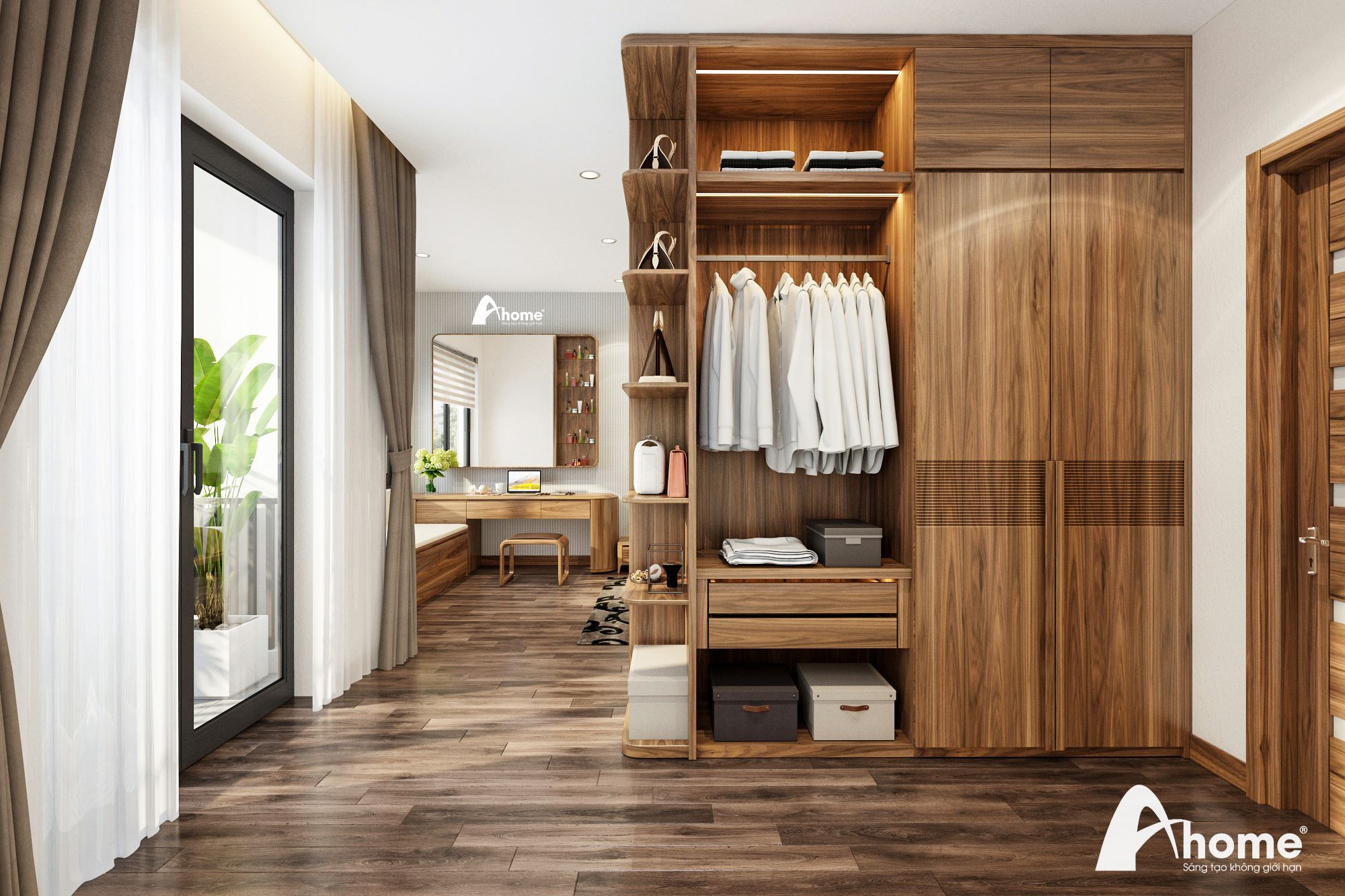 Ahome lên bản thiết kế chi tiết dưới dạng 2D, 3D cho khách hàng