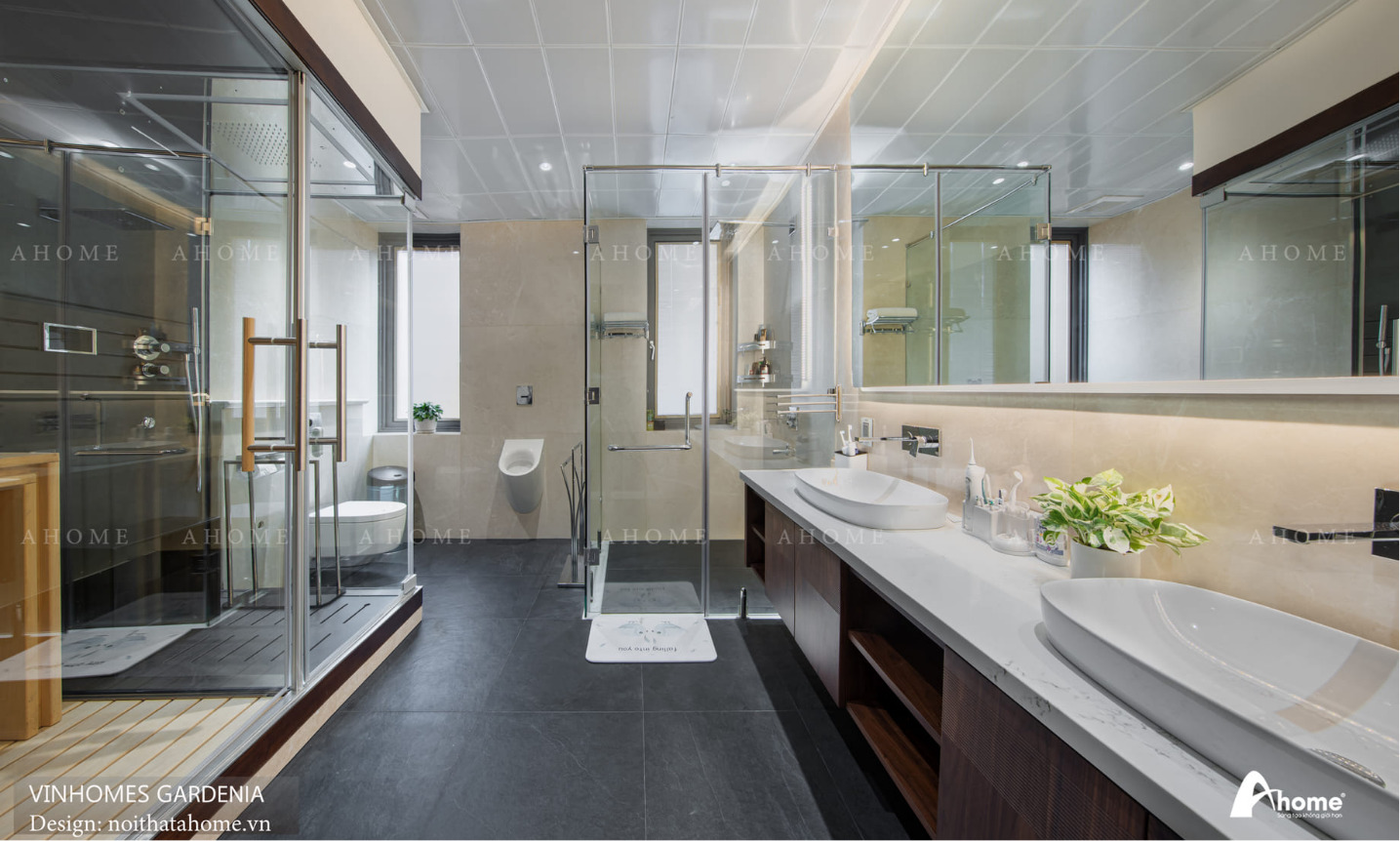Nhà vệ sinh thiết kế hiện đại tiện nghi