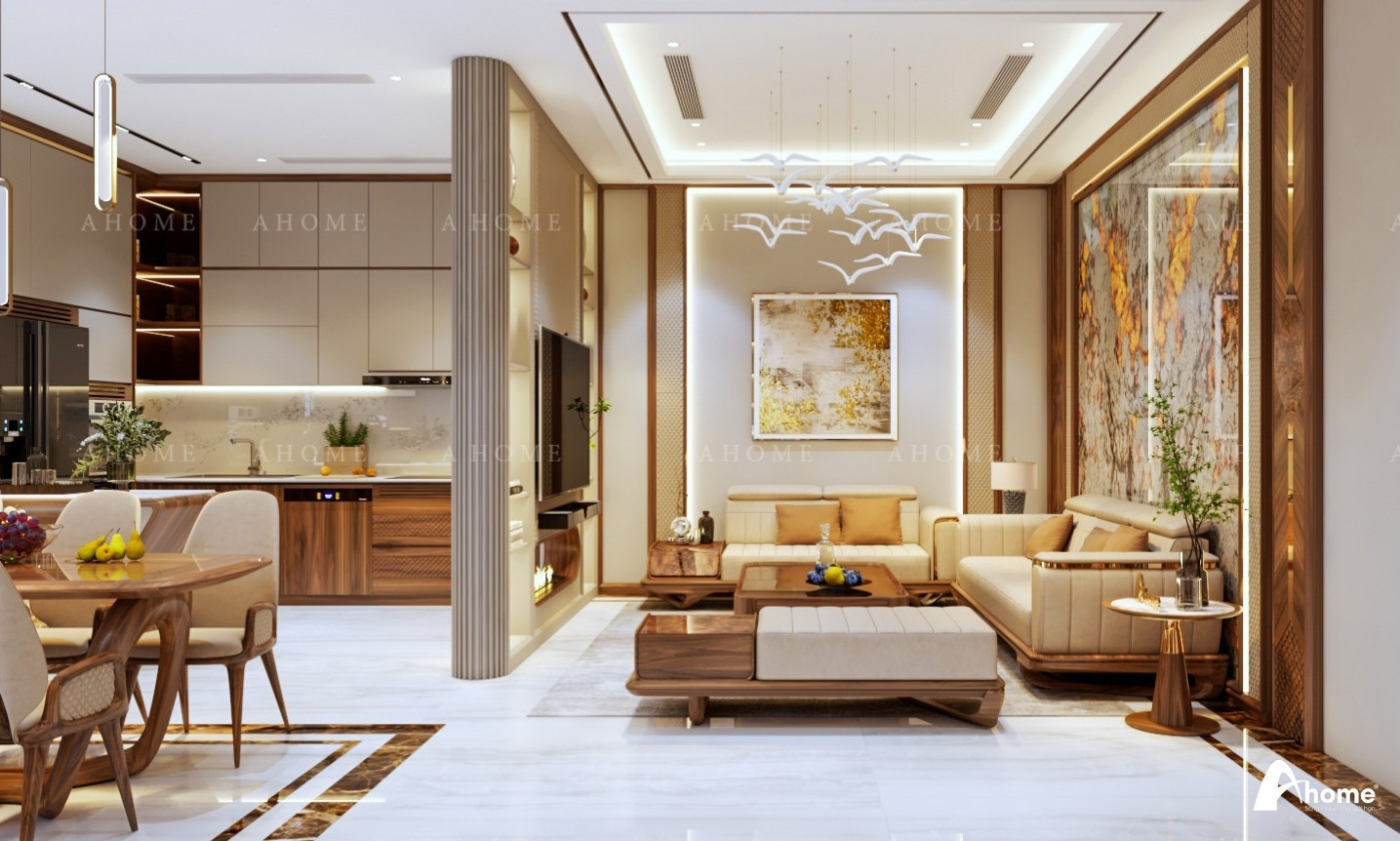 thiết kế nội thất chung cư 54m2