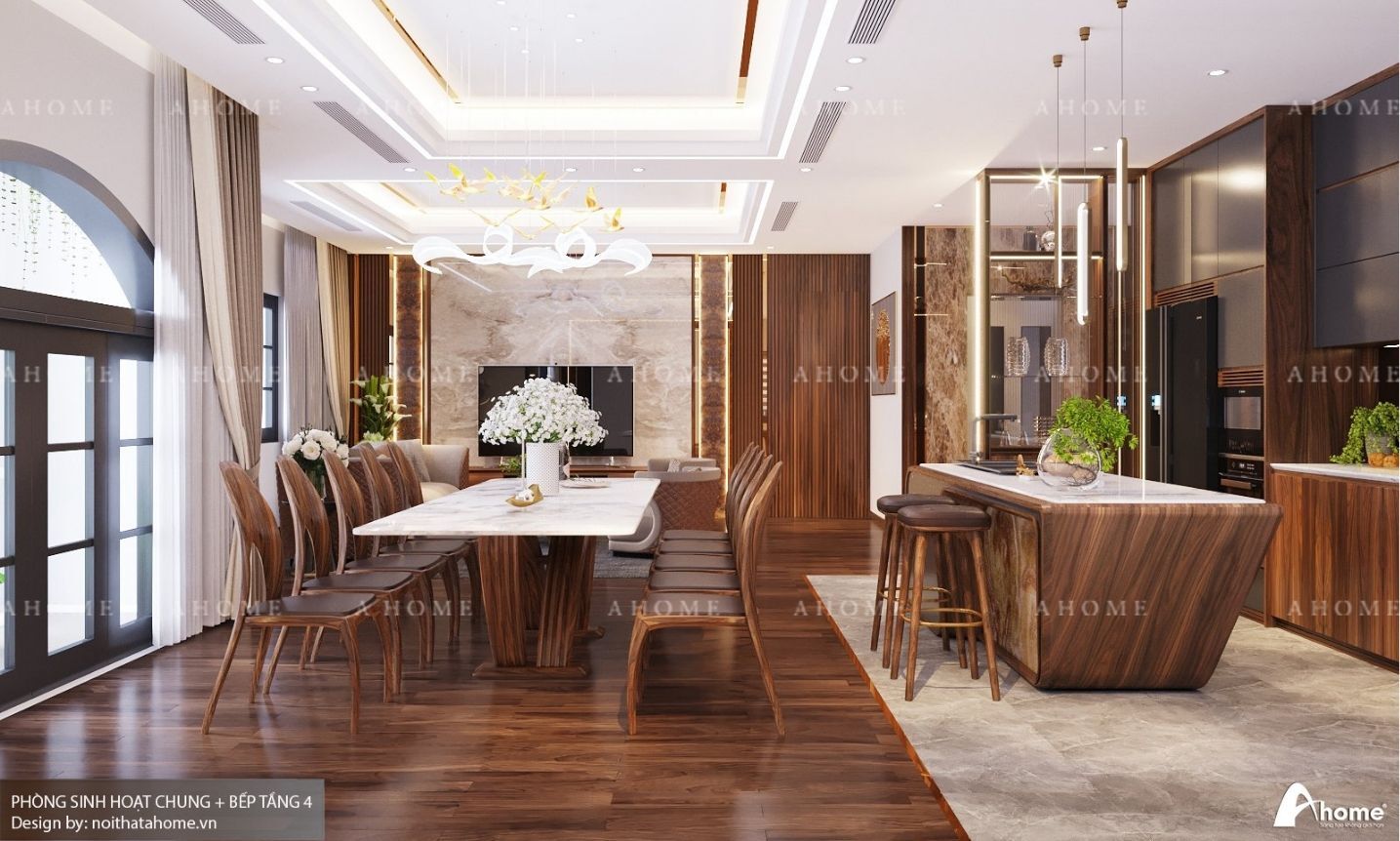 thiết kế nội thất biệt thự gamuda