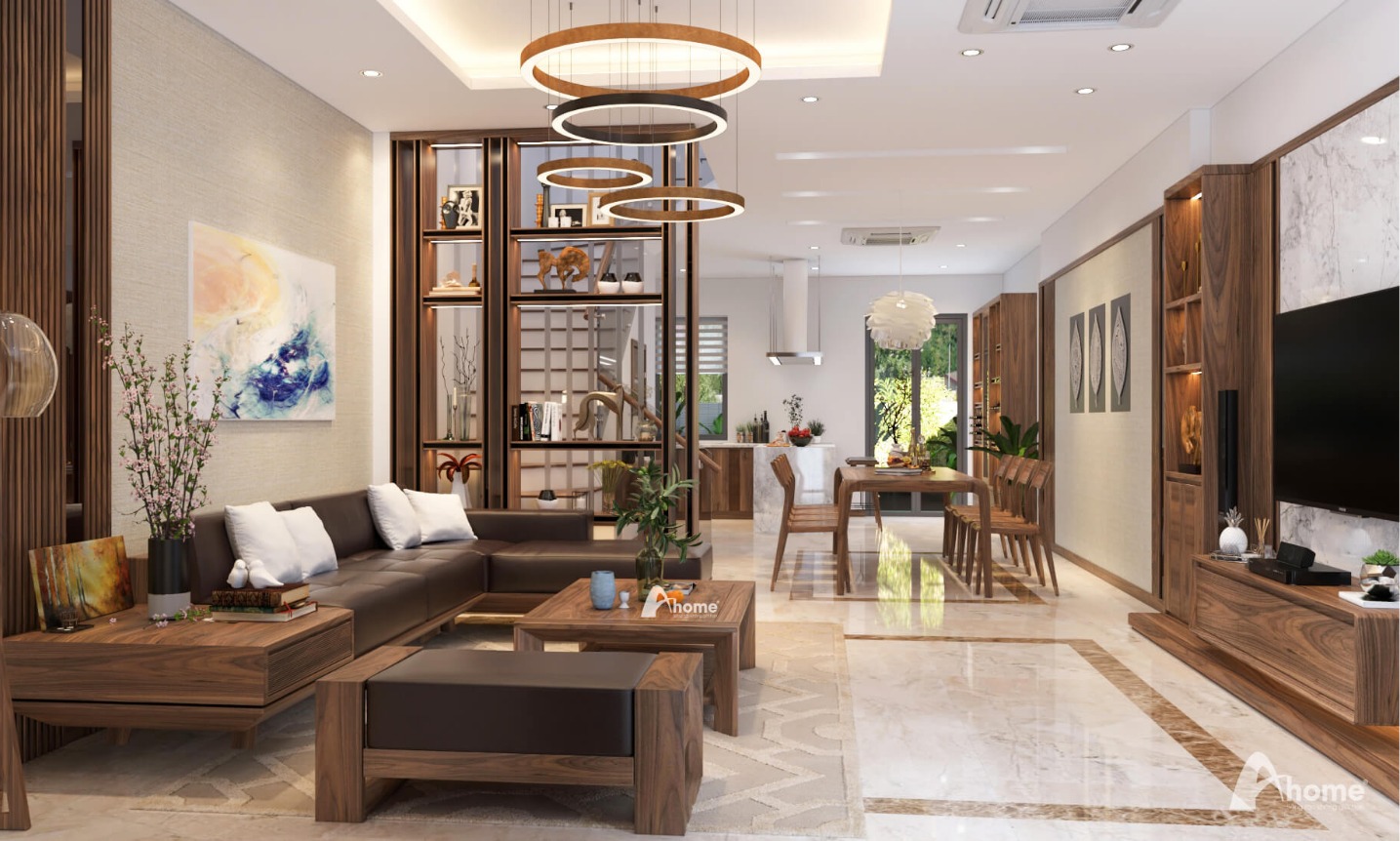 thiết kế nội thất biệt thự gamuda