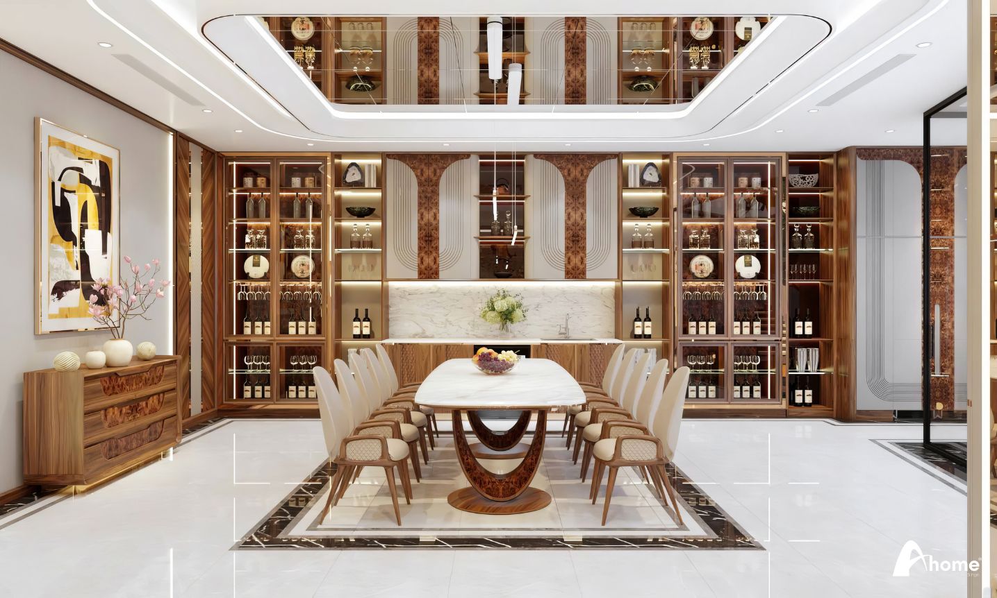 thiết kế nội thất biệt thự Vincom Village