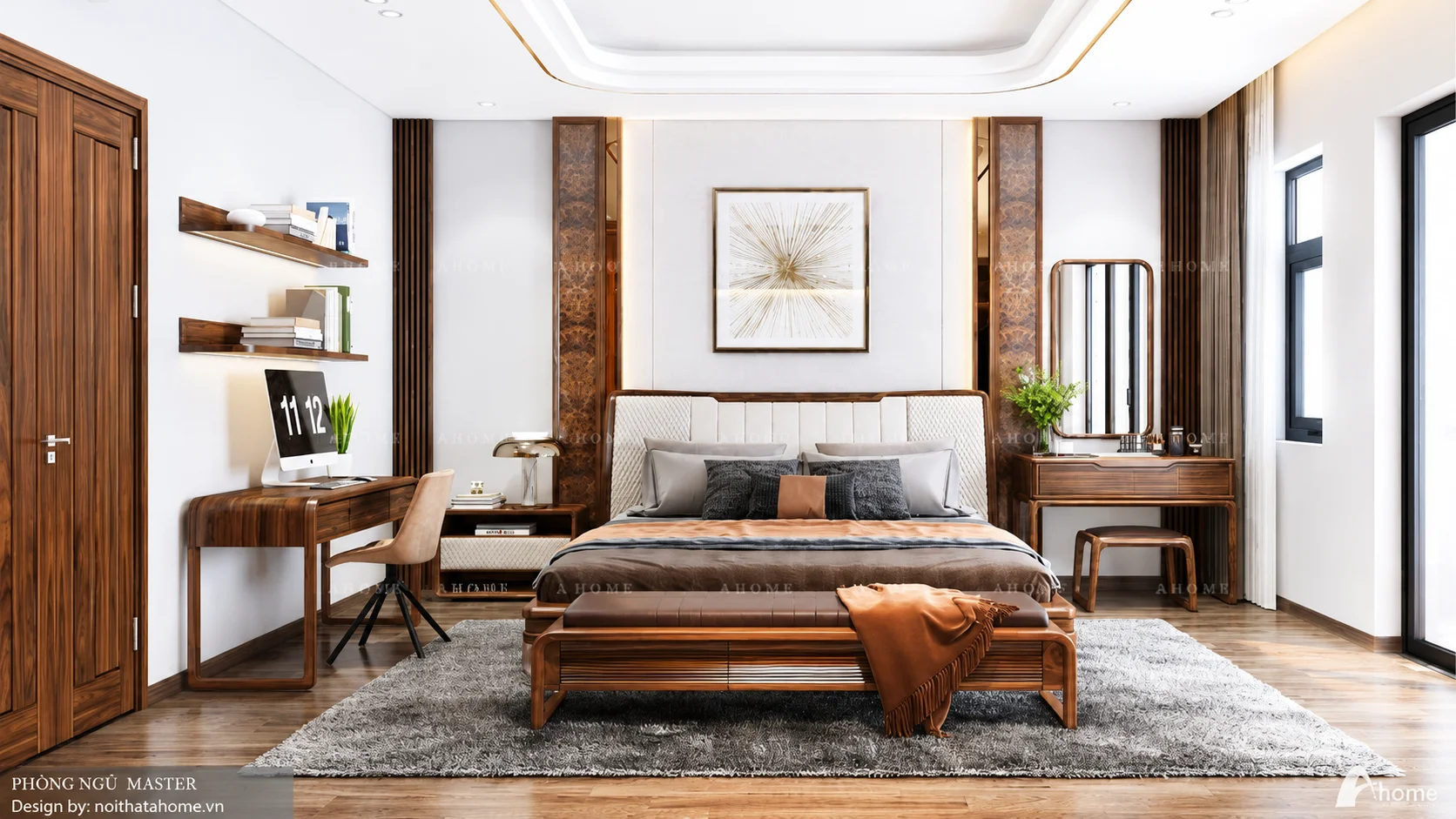 thiết kế nội thất biệt thự Vinhomes Green Bay