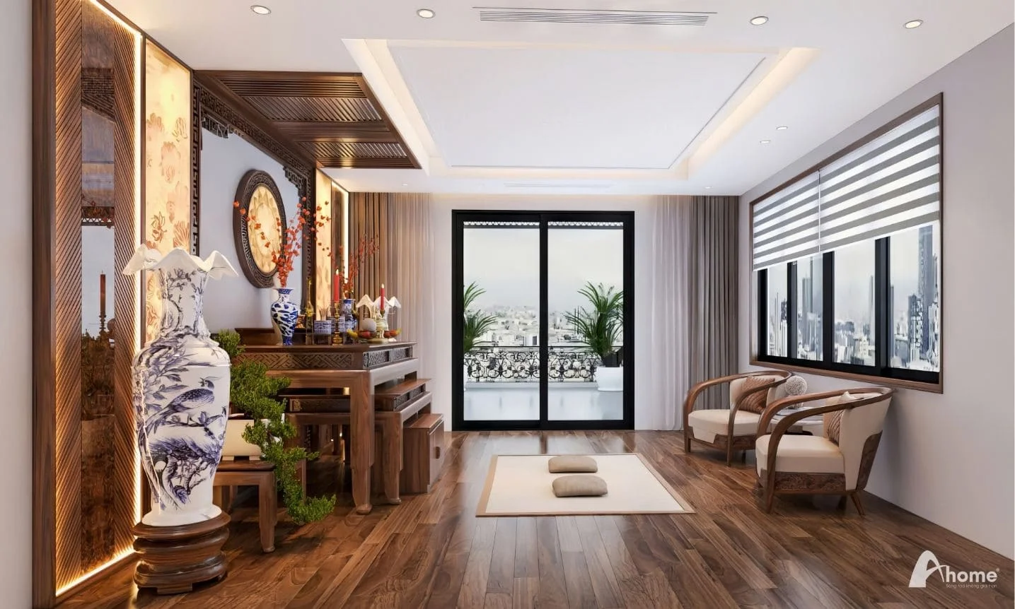 thiết kế nội thất biệt thự Vinhomes Green Bay