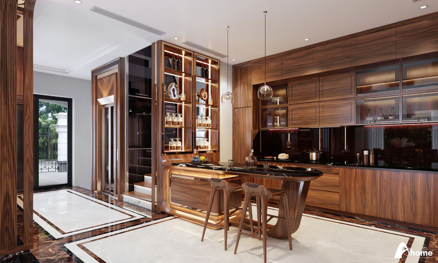 thiết kế nội thất biệt thự Vinhomes Green Bay