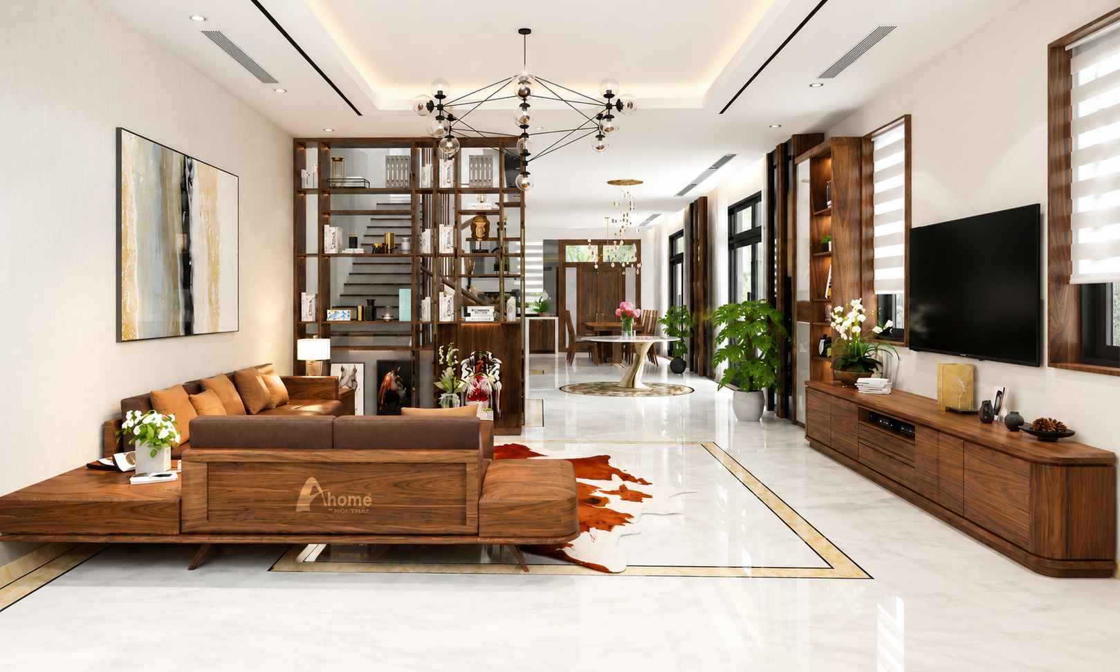 thiết kế nội thất biệt thự vinhomes the harmony