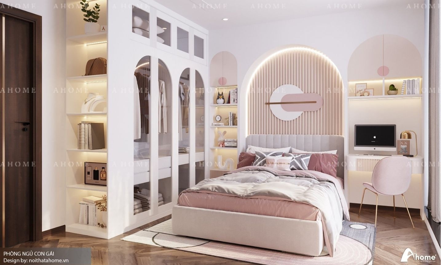 thiết kế nội thất chung cư 1 phòng ngủ