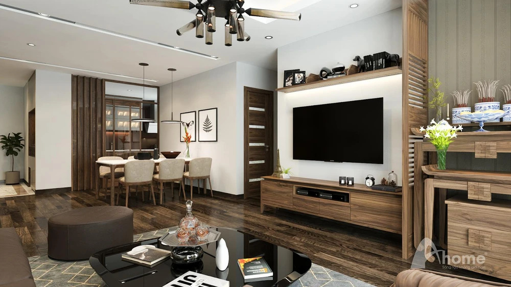 thiết kế nội thất chung cư 2 ngủ