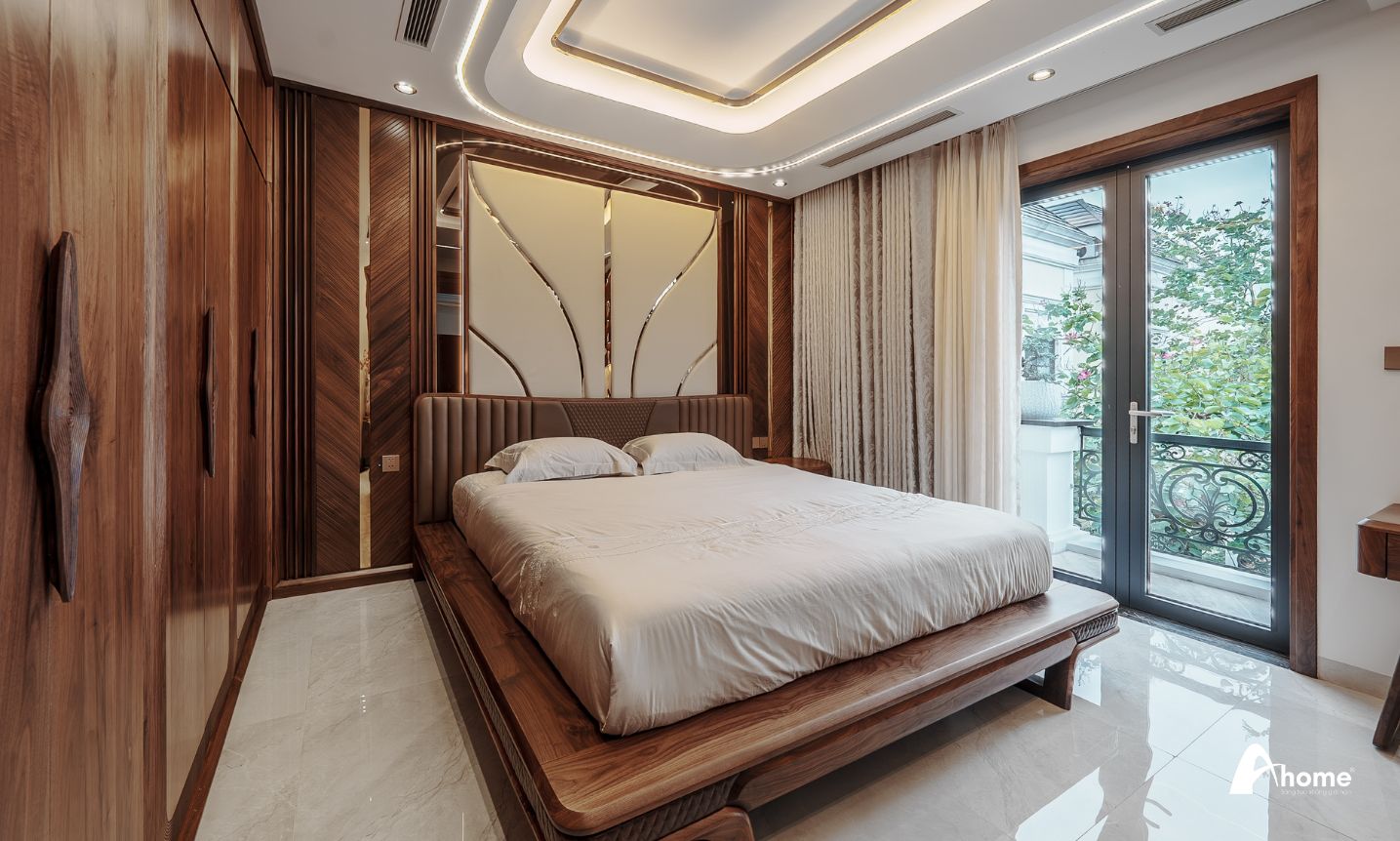 Mẫu thiết kế nội thất căn hộ 2 phòng ngủ phong cách sang trọng