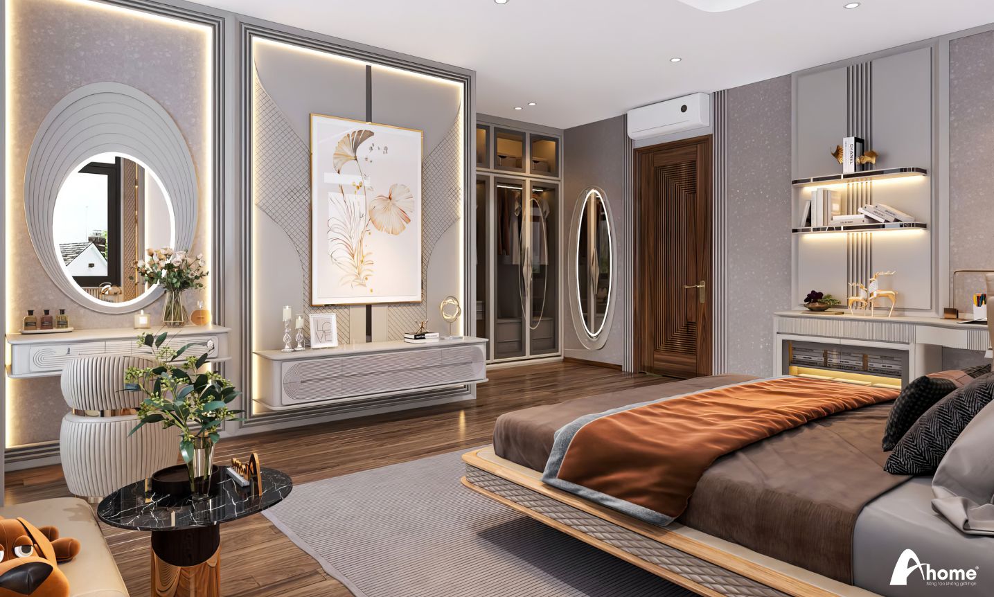 Thiết kế nội thất căn hộ 2 phòng ngủ luxury