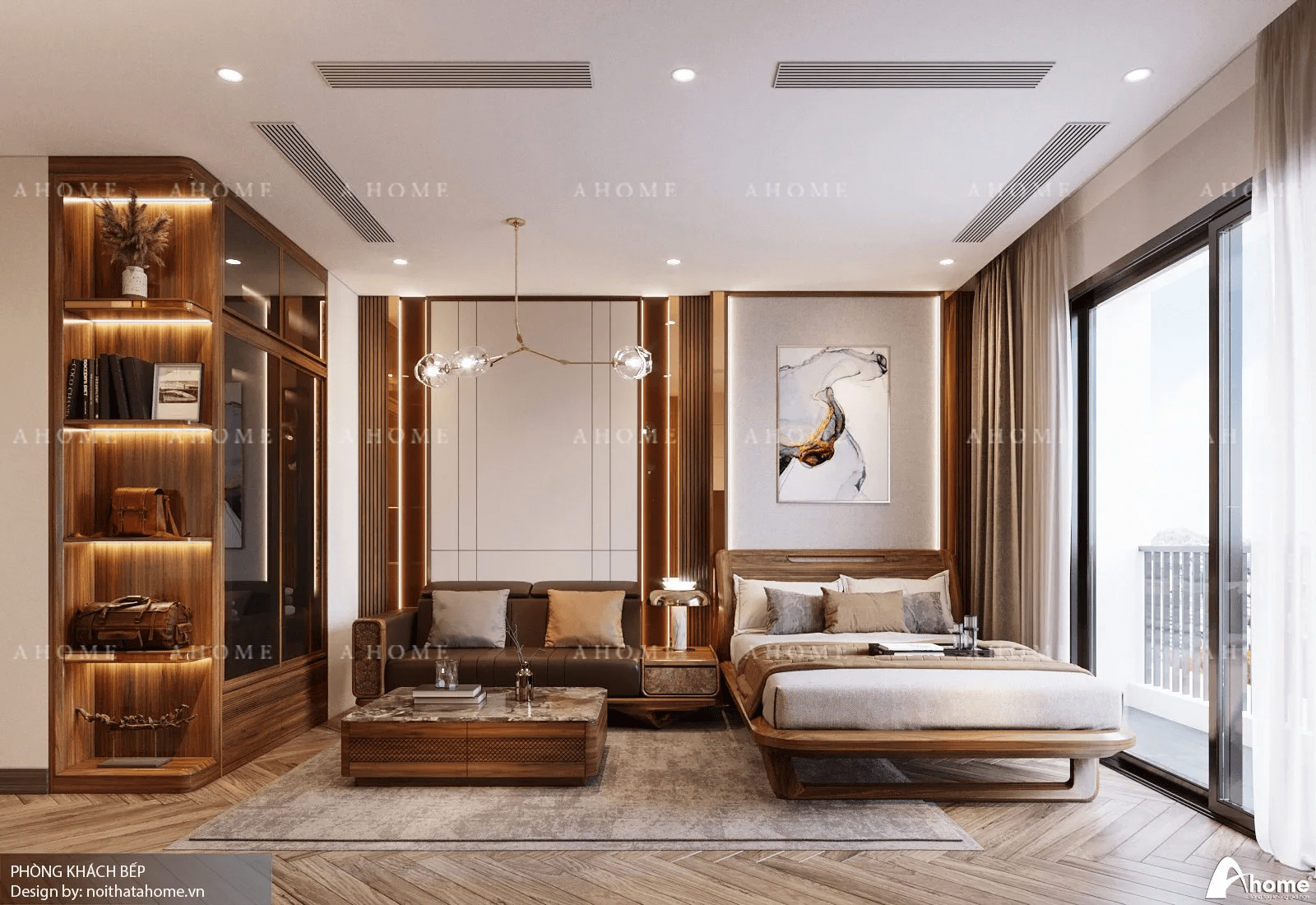 thiết kế nội thất chung cư 55m2