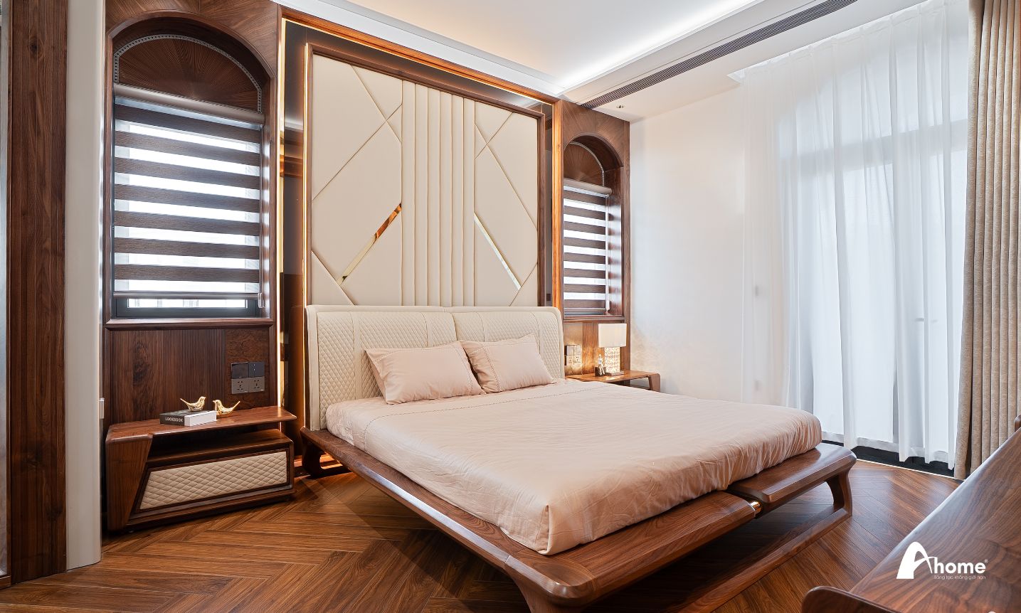 Thiết kế phòng ngủ chung cư 55m2 thoáng đãng