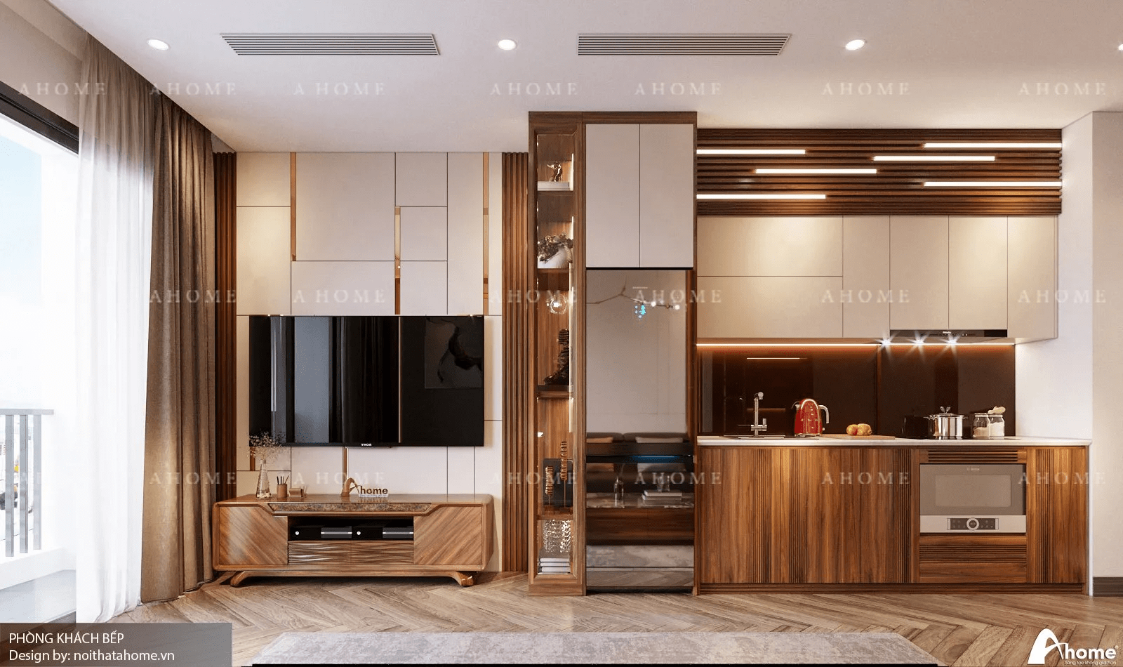 thiết kế nội thất chung cư 55m2