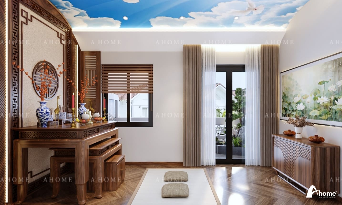 thiết kế nội thất chung cư 56m2