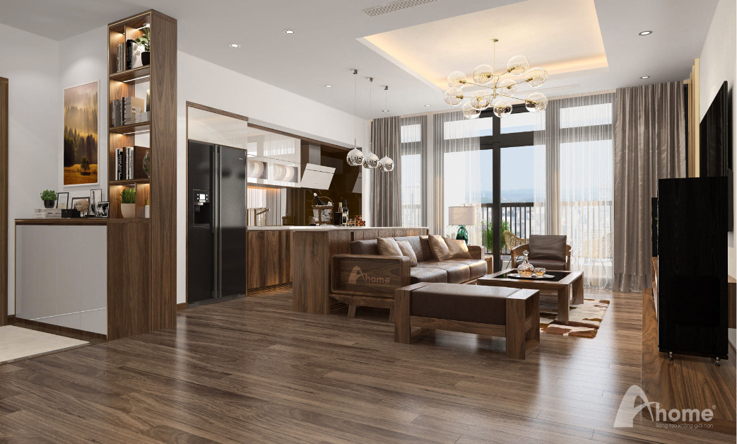 thiết kế nội thất chung cư 56m2