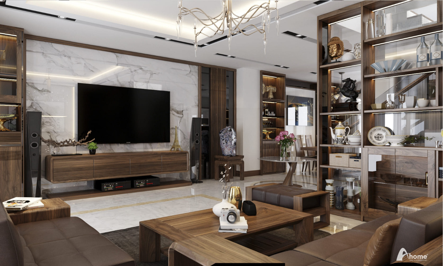 Bài trí nội thất phòng khách cần đảm bảo sự thông thoáng và, phù hợp với diện tích ngôi nhà