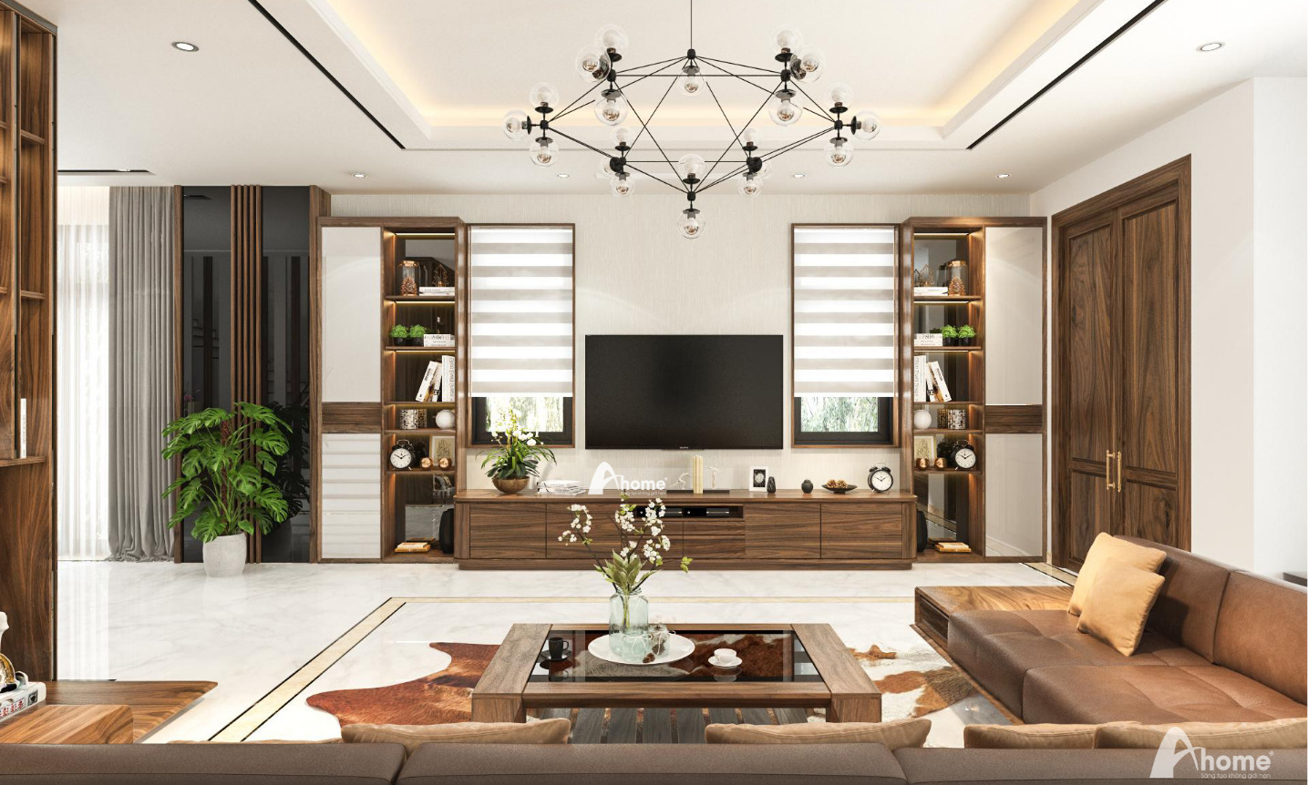 Việc bố trí nội thất hài hòa, cân đối để đảm bảo tính chức năng trong từng khu vực