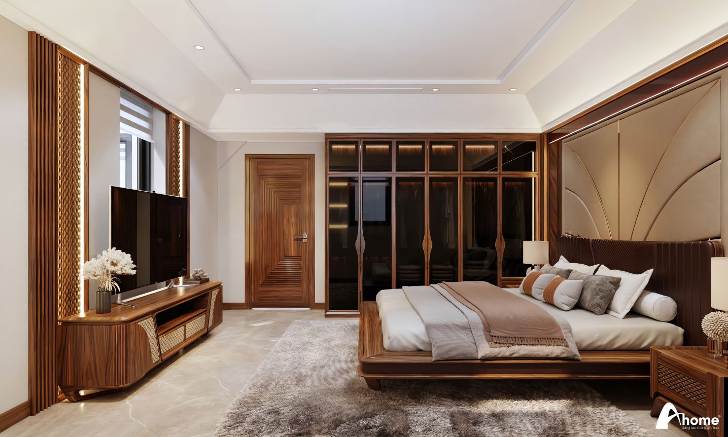 Thiết kế nội thất phòng ngủ phong cách luxury