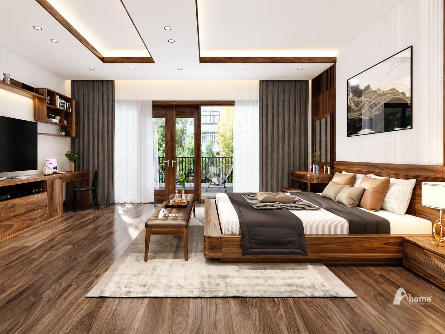 thiết kế nội thất phòng ngủ chung cư