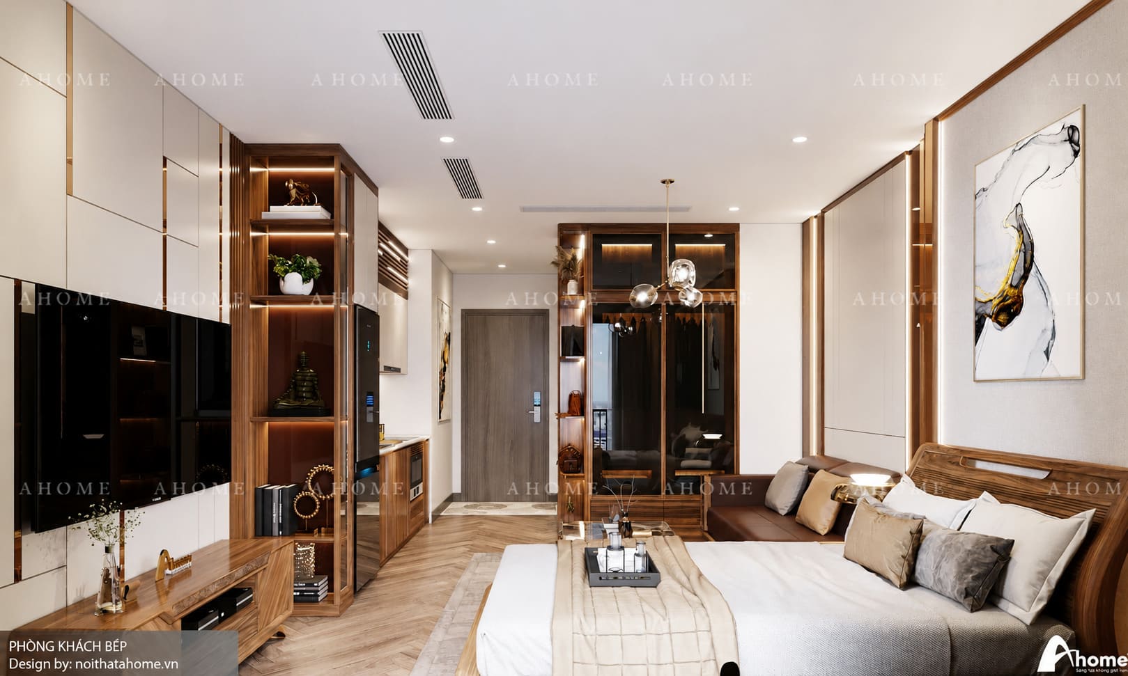 thiết kế nội thất phòng ngủ chung cư