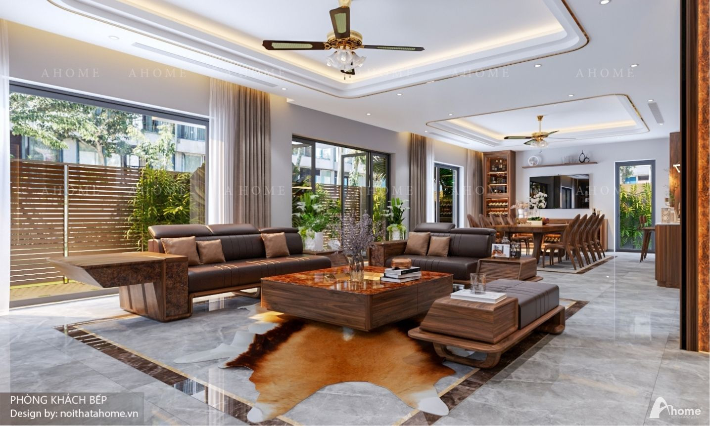 Thiết kế nội thất phòng khách thời thượng