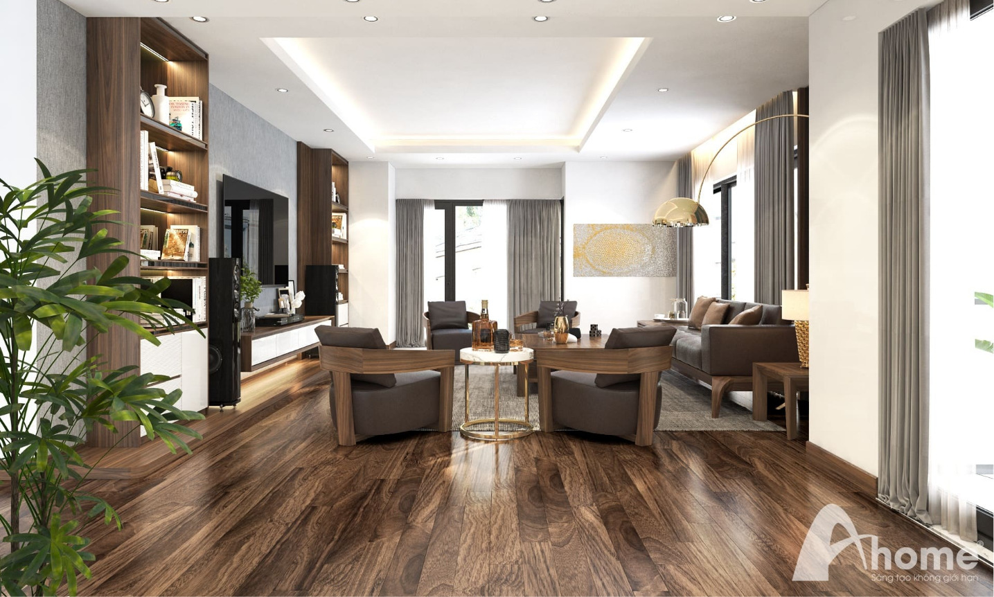 Nội thất phòng khách đẳng cấp tại Hải Phòng